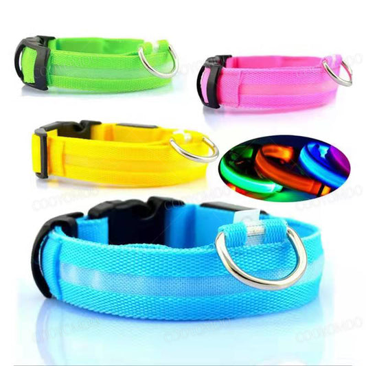 Nylon Night Safety Collar with LED