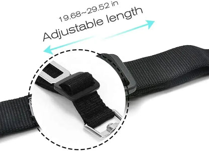 Adjustable seat belt for dogs and cats