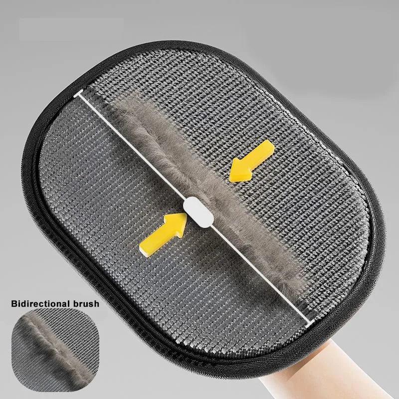 Removable electrostatic hair removal gloves