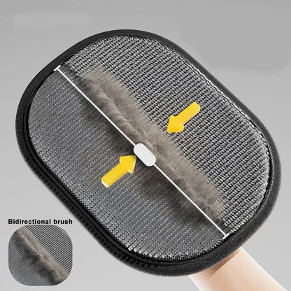 Removable electrostatic hair removal gloves