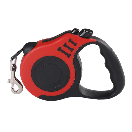 Coleira retrátil automática de nylon para cães e gatos