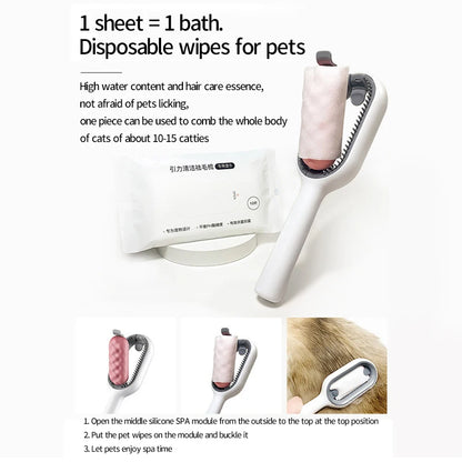 Cat cleaning brush
