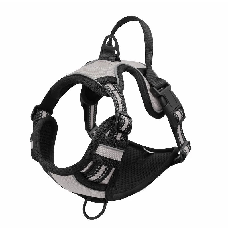 Arnês peitoral para cães de grande porte com refletor