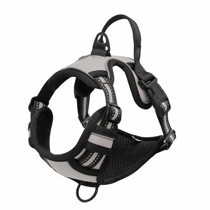 Arnês peitoral para cães de grande porte com refletor