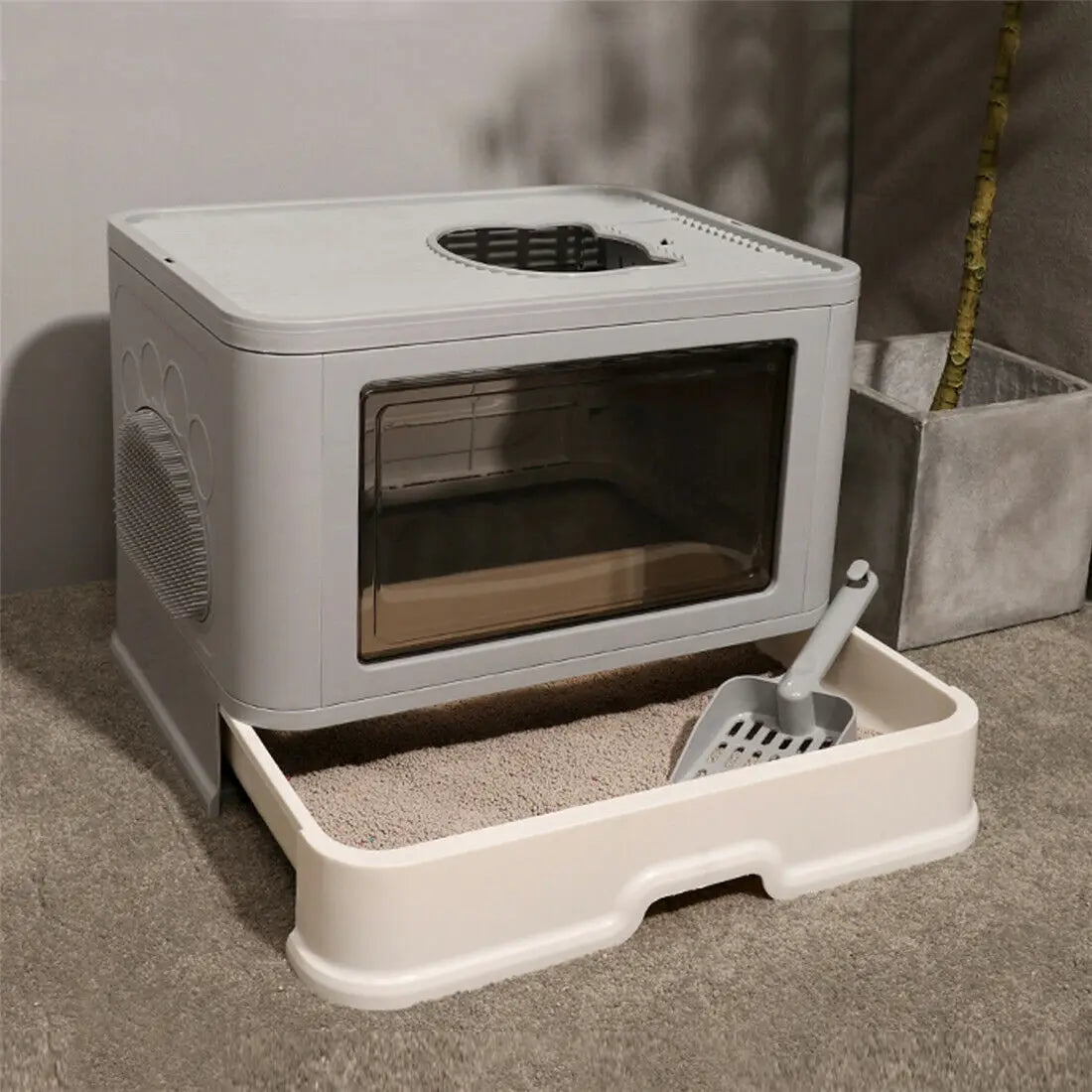 Hygienic litter box, ideal for cats up to 10 kg