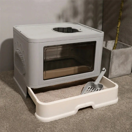 Caixa de areia higiênica, ideal para gatos até 10kg