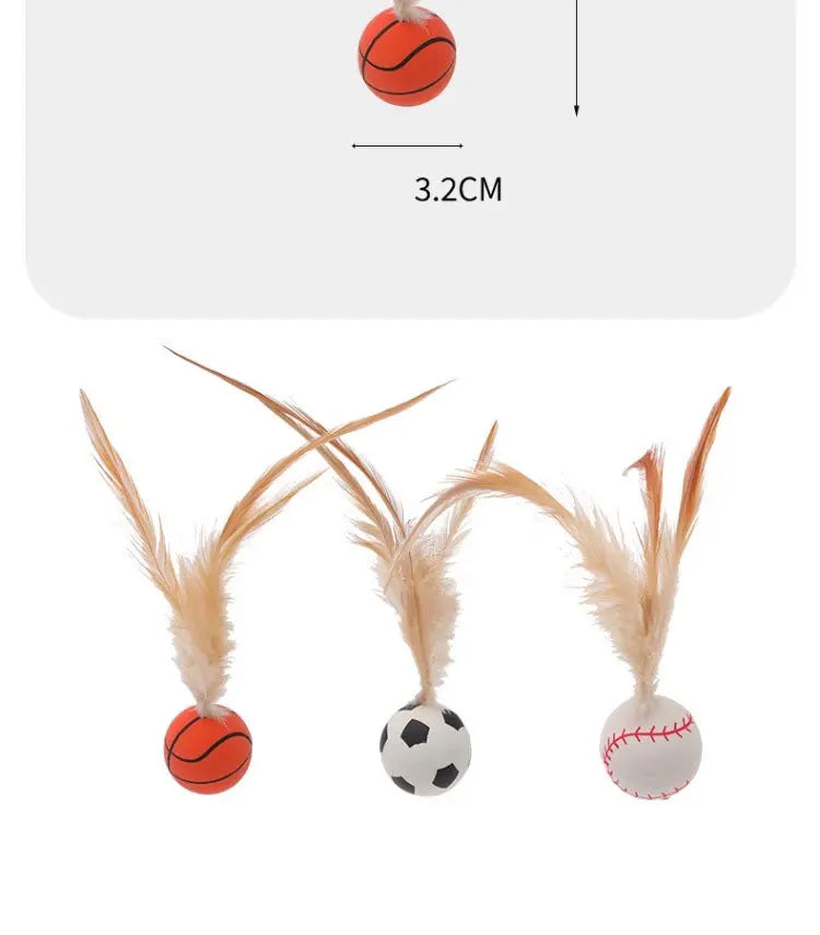Interactive balls for pet cats
