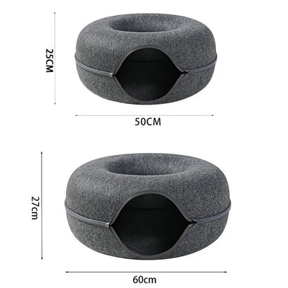 Túnel em Donut para gatos
