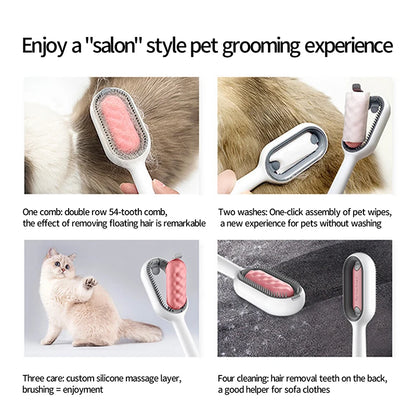 Cat cleaning brush