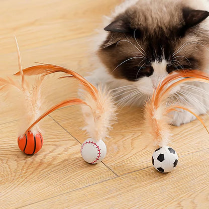 Interactive balls for pet cats