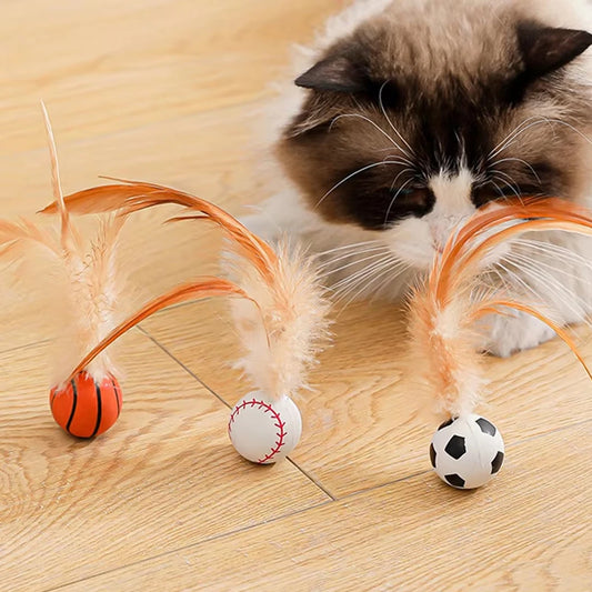 Interactive balls for pet cats