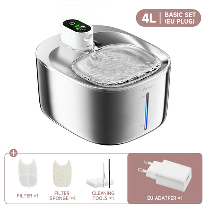 Automatic water fountain with sensor