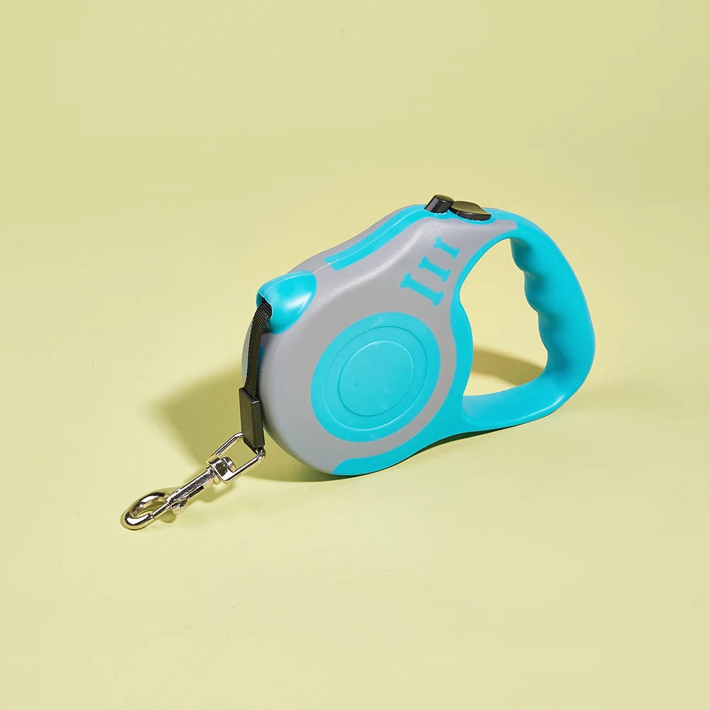 Laisse rétractable automatique en nylon pour chiens et chats