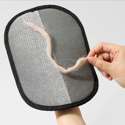 Removable electrostatic hair removal gloves