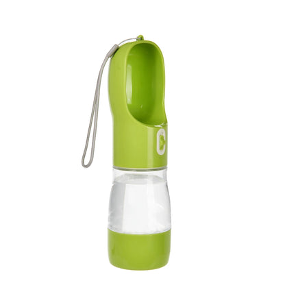 Bouteille d'eau et de nourriture 2 en 1 pour chiens et chats