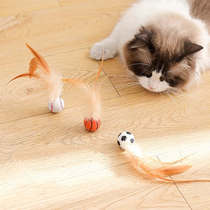 Interactive balls for pet cats