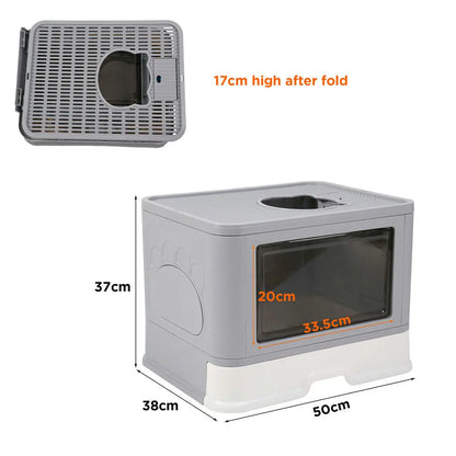 Hygienic litter box, ideal for cats up to 10 kg