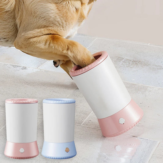 Lavador de patas elétrico e portátil para cães e gatos