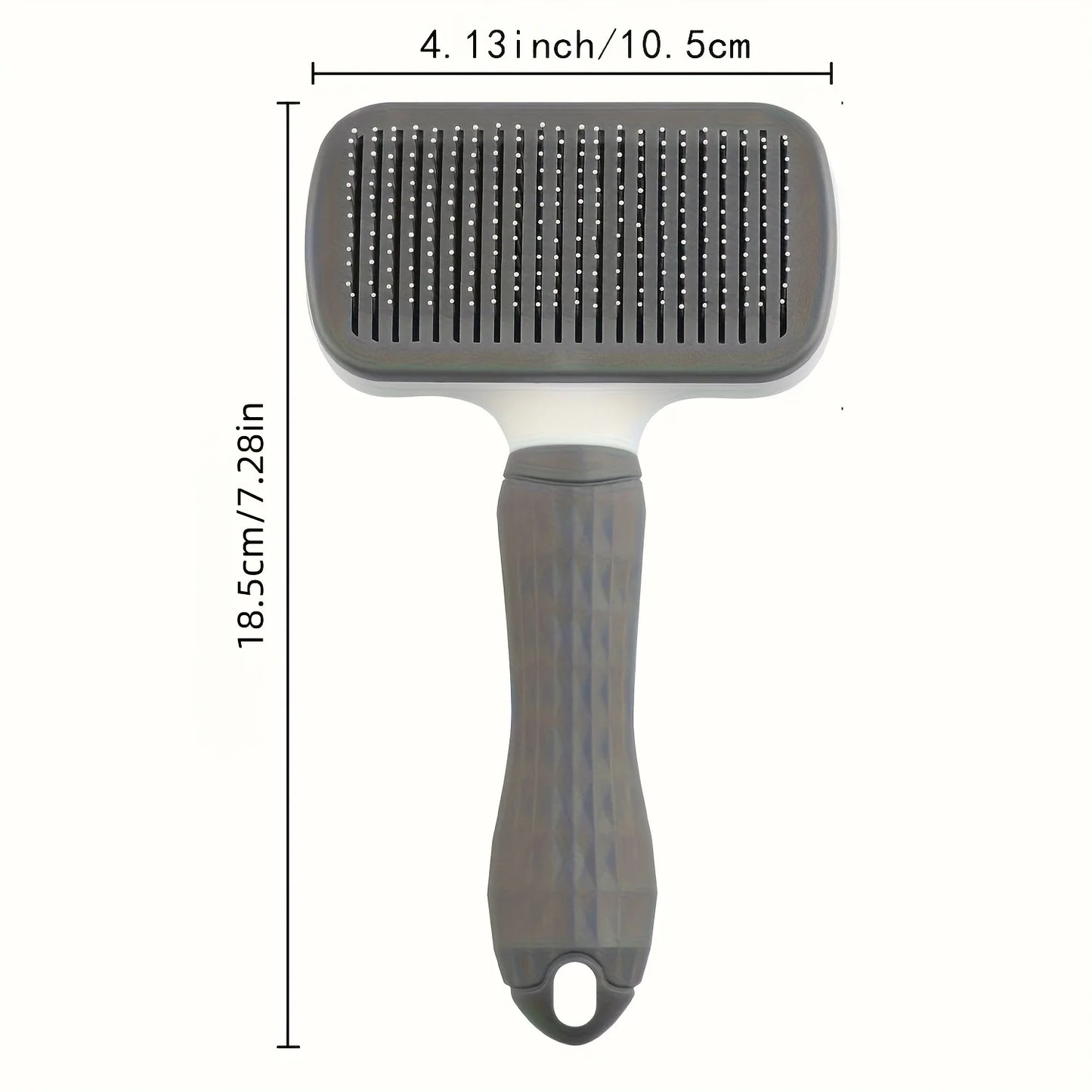 Self-cleaning brush for removing pet hair, hair removal brush for cats and dogs, pet grooming accessories.
