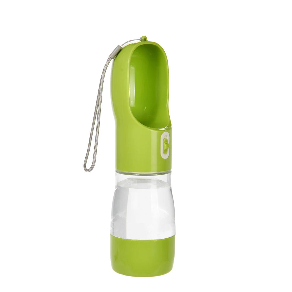 Bouteille d'eau et de nourriture 2 en 1 pour chiens et chats
