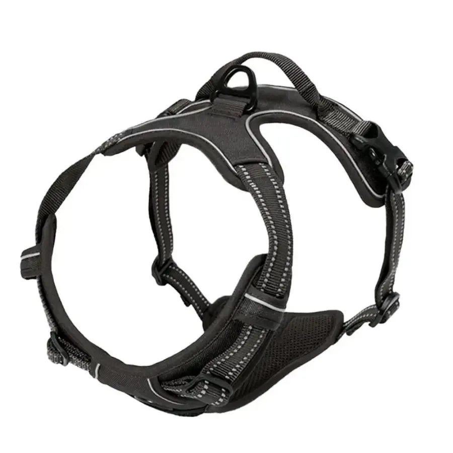Harnais anti-traction pour chien avec réflecteur