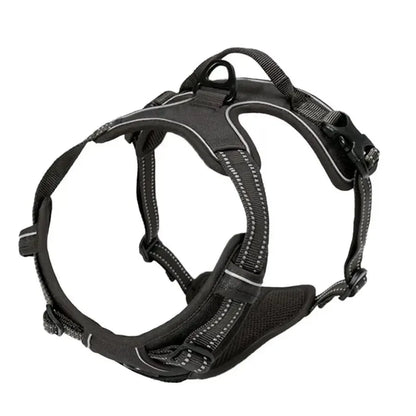 Harnais anti-traction pour chien avec réflecteur
