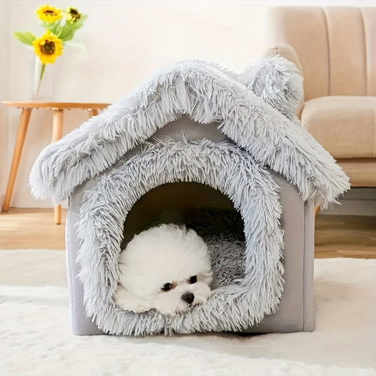 Lit en peluche confortable pour chiens et chats