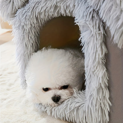 Lit en peluche confortable pour chiens et chats