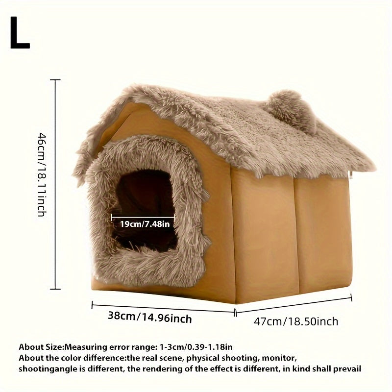 Lit en peluche confortable pour chiens et chats