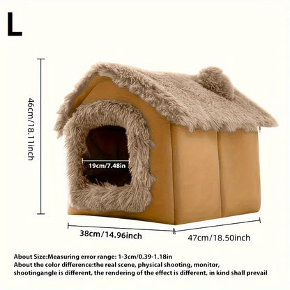 Lit en peluche confortable pour chiens et chats