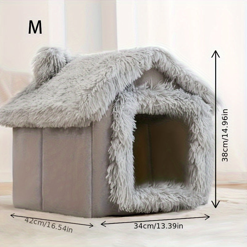 Lit en peluche confortable pour chiens et chats