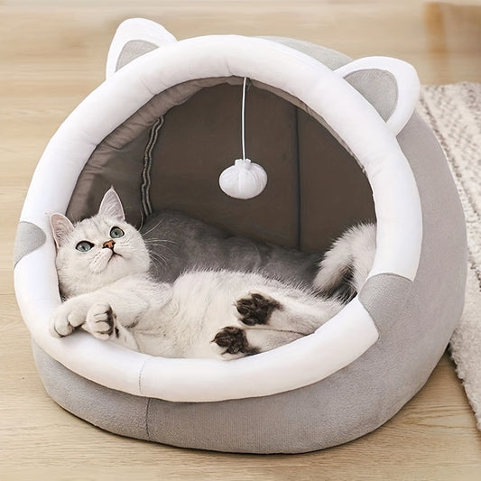 Cave-shaped bed for cats