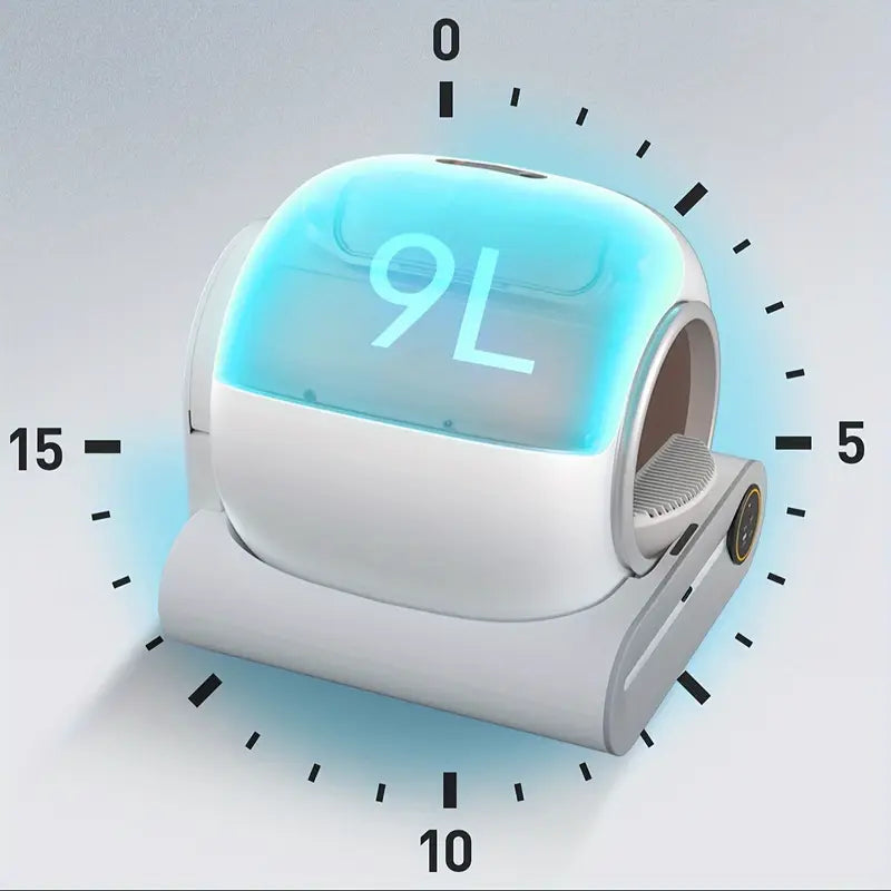 Caixa de areia para gatos autolimpante DOEL 65L App Control 2.4G WiFi