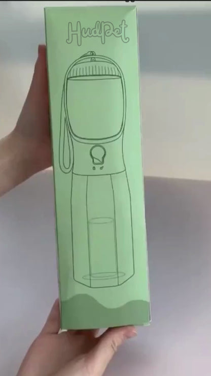 Bouteille d'eau et tasse 3 en 1 pour chien et chat